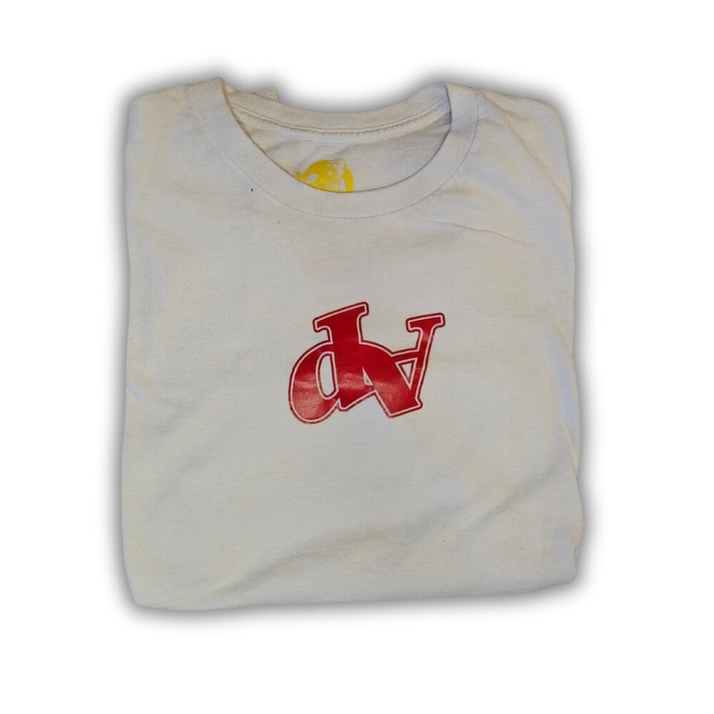 DENIED APPROVAL LOGO ICON WHITE/RED TEE SIZE LARGE
